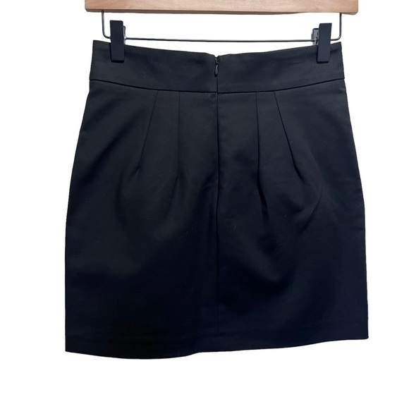 French Connection Black Ruffle Mini Skirt Size 2 - Picture 5 of 7